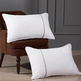 MUFEW queen bed pillows set shows edge to edge fullness for true queen comfort