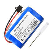 MULS 14.4V replacement battery close-up showing 2600mAh capacity for longer cleaning runs