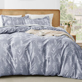 MUXHOMO floral duvet cover king size with soft microfiber for comfortable sleep