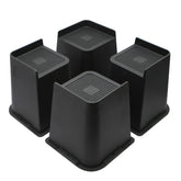 MYMULIKE 6-inch bed risers with enlarged top surface for stable support.