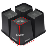 MYMULIKE bed risers 8inch top-area provide stable support for heavy furniture.