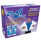 MyPillow Classic standard pillow front view shows balanced support for restful mornings.