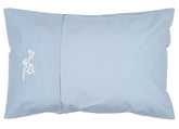 MyPillow multi-use travel pillow rolled in its built-in case for easy portability.