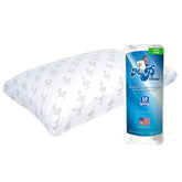 MyPillow Premium King Pillow on bed supports all sleep positions for balanced comfort.