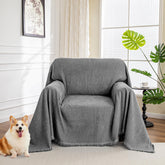 MYSKY HOME chair cover 71x91 draped on armchair for snug protection.