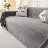 MYSKY HOME couch cover for 2-cushion sofa with soft velvet texture and refreshed look