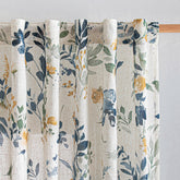 MYSKY HOME floral linen curtains full set of 2 panels provides wide coverage for living rooms.