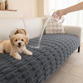 MYSKY HOME waterproof couch cover with plush top protects against spills.