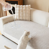 MYSKY HOME waterproof couch cover on sofa protects against spills and stains.