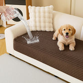 MYSKY HOME waterproof couch cover with soft top layer protecting against spills