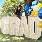 Mythcloud 2026 grad letters kit ready for bold display.