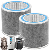 NABEECA HP102 replacement filter 2-pack front view for Shark purifiers improves air quality.
