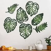 Namalu tropical wall decor Monstera leaf collection adds vibrant greenery to living spaces