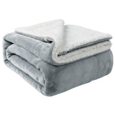 NANPIPER Sherpa Blanket top soft fleece offers cozy warmth for sofas and beds.
