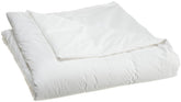 National Allergy Premium duvet protector on bed showing breathable 100% cotton fabric for cooler, cleaner nights.