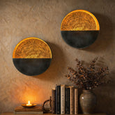 NativeSkins Eclipse wall sconces set of 2 with elegant ambient lighting