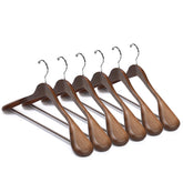 Nature Smile luxury wooden hanger with extra-wide shoulders supports suits and coats