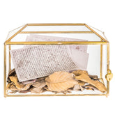 NCYP glass wedding card box with slot on top for secure guest cards