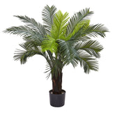 Nearly Natural 3ft Cycas artificial tree in full height for indoor or outdoor decor.