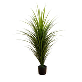 Nearly Natural 4ft artificial grass plant for outdoor display, UV resistant and vibrant.