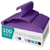 NEATERIZE purple angled design hangers support suits and dresses