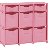 NEATERIZE cube storage unit assembly view with tool-free setup for quick closet organization