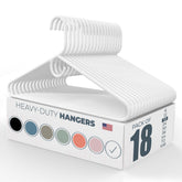 Neaties heavy-duty hanger supports up to 8 lb for shirts and light jackets.