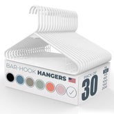 Neaties plastic hangers 30-pack for space-saving closet organization.