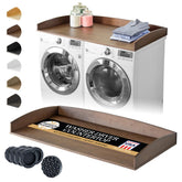 Nedura washer dryer countertop assembly demonstrates quick snap-on setup for a secure fit.