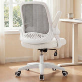 Neo Chair breathable mesh back supports upright posture during long work sessions.