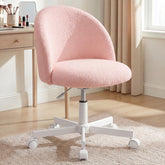 NEO CHAIR pink vanity chair with wheels for comfy desk setup.