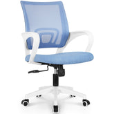 NEO CHAIR sky-blue mesh back for breathable comfort during long work sessions