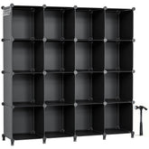 Neprock 16 cubby closet assembly for tidy storage