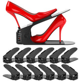 Neprock Shoe Slots Organizer front view demonstrates space-saving dual-slot design.