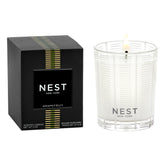 NEST New York Grapefruit votive in frosted etched glass for elegant ambiance.