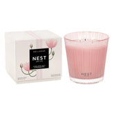 NEST New York Himalayan Salt & Rosewater pink-wax glass-vessel candle creates refined ambiance