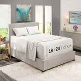 Nestl Queen Size Sheet Set with extra deep pockets for deep mattresses