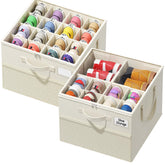NestOrganix large-capacity shoe organizer storing 16-24 pairs.