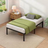 NEW JETO metal bed frame twin storage with under-bed space for organized rooms.