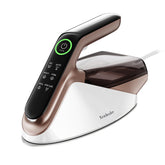 Newbealer steam generator iron front view highlights quick wrinkle removal
