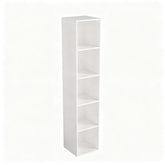 NewBeth Cube Bookshelf with a 5-cube layout for organized storage.