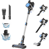 NEWBULIG cordless vacuum with LED headlights illuminates dark corners for precise cleaning.