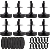 NEWBYTEK 38-16 thread leveling feet with a 2-inch base for sturdy furniture leveling.