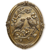 Newinhome vintage bird wall sculpture with oval frame enhances living spaces.