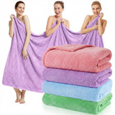 Newwiee pink oversized bath towel 40x80 inches offers full-body coverage.