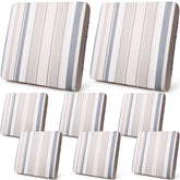 Newwiee patio stretch sofa cushion cover showing snug fit on standard cushions