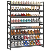 NEYCIL 8-tier shoe rack fully assembled in entryway for organized footwear