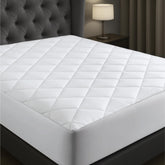 Niagara Sleep Solution cotton mattress pad top close-up showing soft, breathable cotton texture
