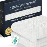 Niagara Sleep Solution waterproof twin protector guards against spills on the bed.