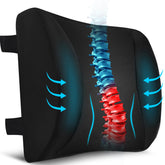 Niceeday Lumbar Support Pillow front view shows ergonomic shape for lumbar support